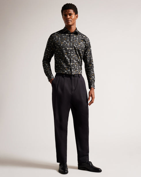 TORTED-Shirts-You can't go wrong with a button up shirt. TORTED is easy to dress up or down, and goes with practically everything. Its mini floral print adds a bit of fun to the traditional cut for a look you're sure to love.By choosing Ted Baker cotton products, you're supporting our investment in the Better Cotton Initiative's mission. This product is sourced via a system of mass balance and therefore may not contain Better Cotton. Button up shirt Cotton blend Mini floral print Long sleeved Classic collar